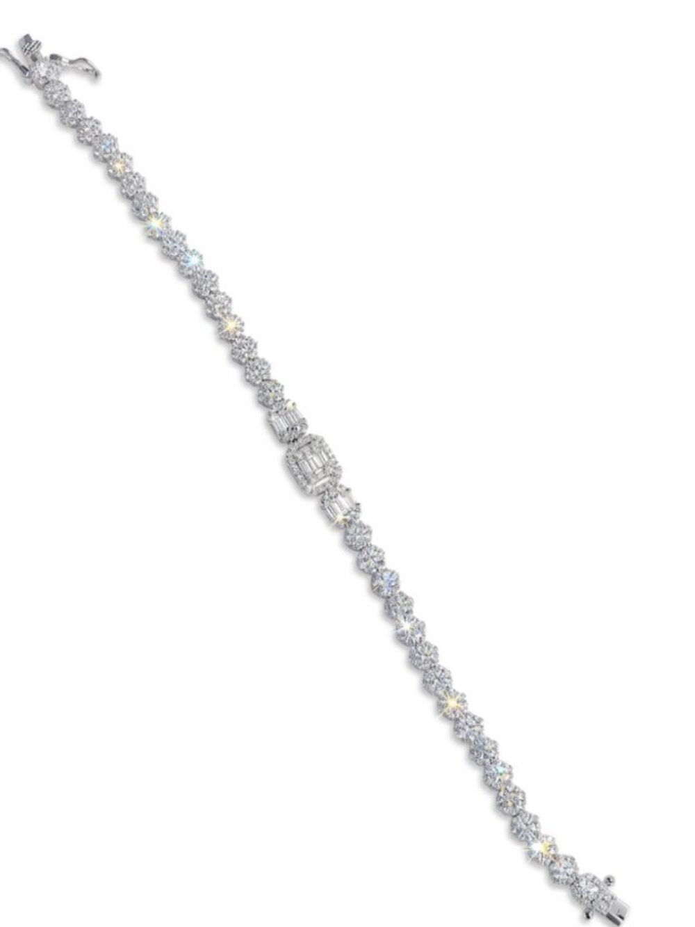 925 silver lady fancy bracelet 7" /a5